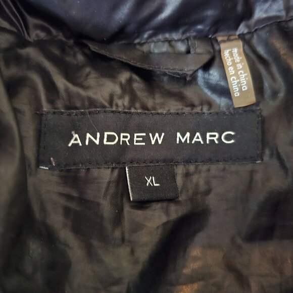 Andrew Marc Puffer Jacket 650 Fill Power Down, Black, Size XL - Picture 6 of 12